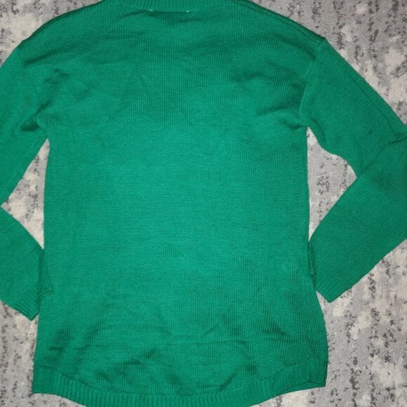 Ugly Christmas Sweater Penguin Christmas Green Sweater Size XL - Picture 5 of 15